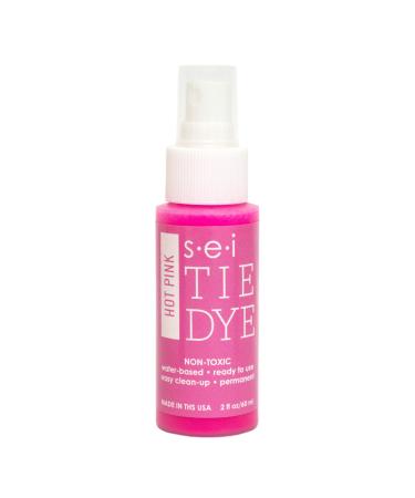 S.E.I Hot Pink Tie Dye Spray Bottle, 2- Ounces, Fabric Spray Dye