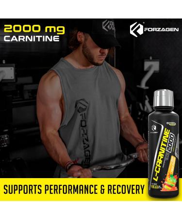 Forzagen L-Carnitine 2000 - Liquid L-Carnitine with Vitamin B6 | Acetyl L-Carnitine | 30 Servings Sour Fruit Punch - Boost Energy & Metabolism - Buy Online on GoSupps.com