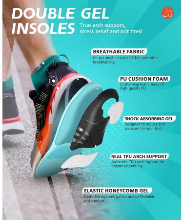 TANSTC Heavy Duty High Arch Support Insoles for Plantar Fasciitis Pain Relief - Men's 8.5-9 - Buy Online on GoSupps.com