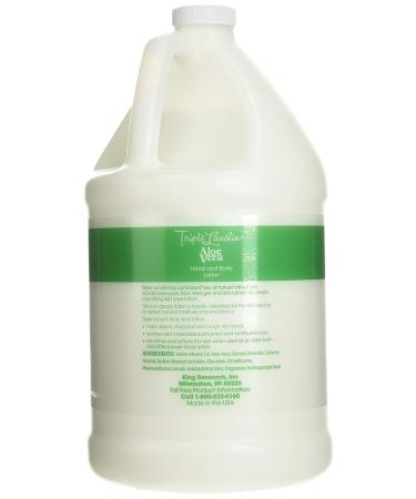Triple Lanolin Aloe Vera Lotion 1 Gallon - 128 Fl Oz - Pack of 1 | Moisturizing Aloe Vera Lotion for Soft Skin - Buy Online on GoSupps.com