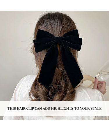 1 Hair Bow 1 Hair Circle Bow Hairpin Black Hairband For Girls Hair Accessories For Girls Fixed Bow Hairpin For Girls' Hair - Buy Online on GoSupps.com