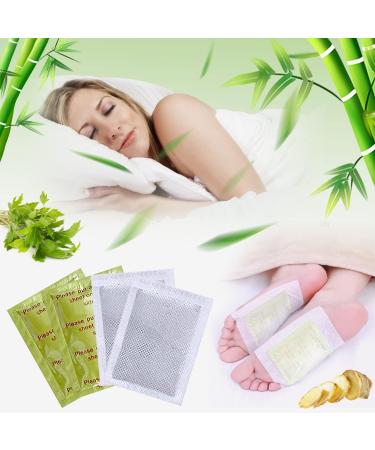 60pcs Organic Bamboo Vinegar Detox Foot Patches | Natural Ingredients | Improve Sleep | Easy to Use | Includes Extra Socks - Buy Online on GoSupps.com