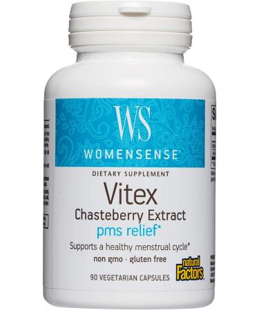 Natural Factors Womensense Vitex Chasteberry Extract - 90 Vegetarian Capsules for Women's Health - Buy Online on GoSupps.com