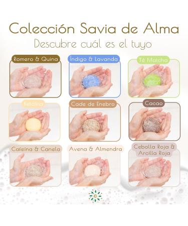  Savia De Alma Natural moisturizing solid shampoo with soothing aroma vegan and handcrafted for frequent use 90g (matcha tea) - Buy Online on GoSupps.com