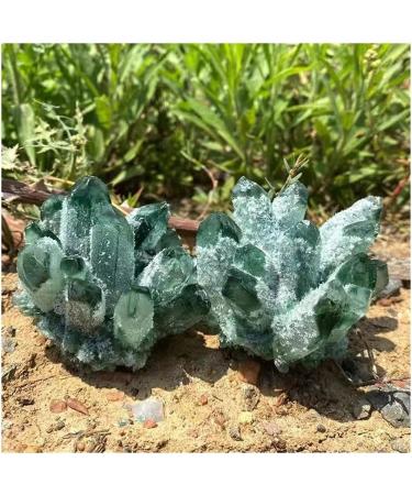 for Natural Green Ghost Phantom Quartz Crystal Cluster Rock Stones and Crystals Specimen Home Decor Crystal Cluster - Buy Online on GoSupps.com