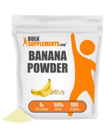 BulkSupplements.com Banana Powder - Dried Bananas Powder - Banana Powder Setting Powder - Fruit Powder - Banana Flavoring Powder - Smoothie Powder (500 Grams - 1.1 lbs) 1.1 Pound (Pack of 1)