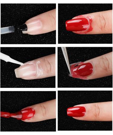  Missmisq Peelable base coat | Quick-drying base coat | Peelable gel nail polish peelable base coat easy to remove for thin and weak nails 15ml - Buy Online on GoSupps.com