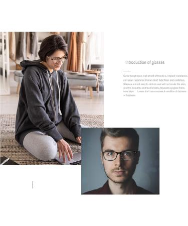 HEEYYOK 4 Pack Reading Glasses +3.00 | Fashion Rectangular Comfortable Spring Hinge Specs for Men/Women - 4 Mixed Colors - Buy Online on GoSupps.com