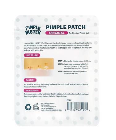 Pimple Patches for Face Original- Hydrocolloid Acne Patches for Blemishes & Breakouts and Absorbing Zits Recover the Spot Quickly Cover Spot from Dirt Invisible Finished - Buy Online on GoSupps.com