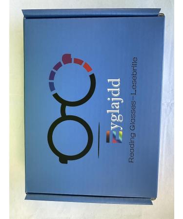 Eyglajdd TR90 Reading Glasses for Women & Men - Rectangle Two-Tone Spring Hinge - 4-Pack Blue Light Blocking - Stylish Black & Blue Red & Black Gray & Red - 2.0x Magnification - Buy Online on GoSupps.com