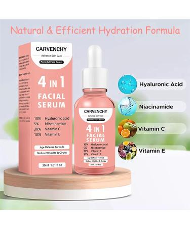 Vitamin C Skin Care Set - 3-in-1 Anti-Aging Gift Set with Cleanser Serum & Cream | Hydrating Hyaluronic Acid Vitamin E & Niacinamide - Buy Online on GoSupps.com