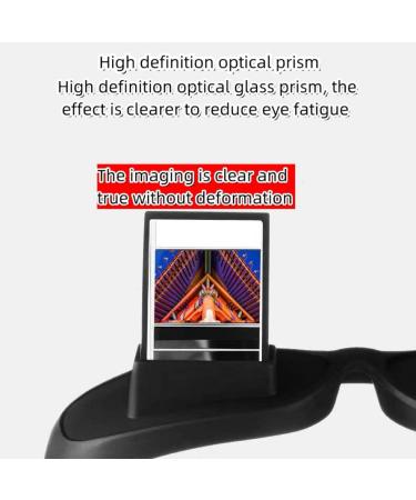 Lazy Glasses - Horizontal Bed Prism Spectacles for Reading & Watching TV | High Definition Periscope Eyeglasses - Unisex Black - Buy Online on GoSupps.com