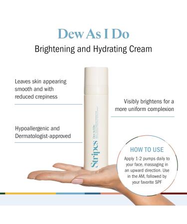 STRIPES by Naomi Watts Vitamin C Moisturizer - Brighten & Hydrate with Hyaluronic Acid | Safe for Sensitive Skin | 1.7 Fl Oz - Buy Online on GoSupps.com
