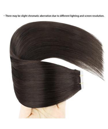 Real Human Hair Tape Extensions - Seamless & Reusable Deep Black 30g | 20 Pieces 1B 30cm - Buy Online on GoSupps.com