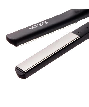 KISS Nano Titanium Flat Iron - Professional Hair Straightener with Non-Stick Plates Variable Temp Control & Ergonomic Design for International Shipping - Buy Online on GoSupps.com