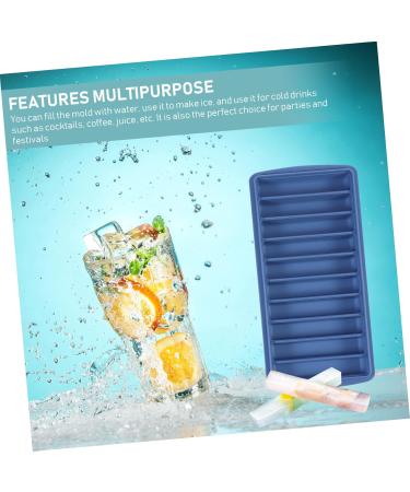GRIRIW Square Ice Cube Tray 1pc Lid Shaped Household Kitchen Cube Bar Shop DIY Design Dessert Supply Tray Making Ice Home Mold 24.5X11.5CM Blue - Buy Online on GoSupps.com