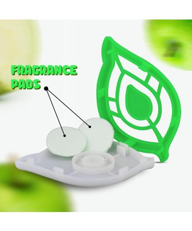 HOVUK Trash Can Freshener | 2-Pack Apple Scent Odor Remover for Kitchen Waste Buckets | Air Freshener & Self-Adhesive | Eco-Friendly Green Color - Buy Online on GoSupps.com
