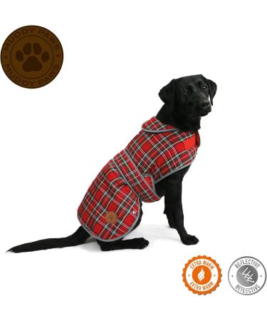 Anchol Muddy Paws Highland Tartan Dog Coat - Medium (40cm Length, 54-68cm Girth) - Buy Online on GoSupps.com