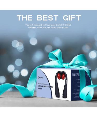 Mocuishle Shiatsu Neck and Back Massager with Heat - Neck and Back Pain Relief - Perfect Gift for Thank You, Birthday, Anniversary - Navy - Buy Online on GoSupps.com