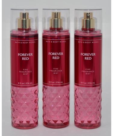 Bath and Body 3 Pack FINE FRAGRANCE MIST 8 fl oz / 236 mL (Packaging may Vary) (FOREVER RED) - Buy Online on GoSupps.com