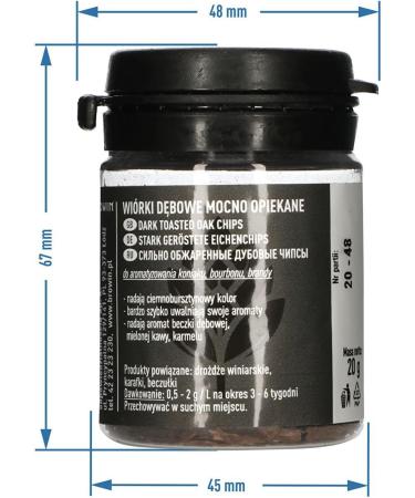 Browin 405020 Oak Shavings - Heavily Roasted 20g | Fine Oak Sticks for Alcohol Flavoring - Buy Online on GoSupps.com