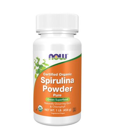 Now Foods Certified Organic Spirulina Powder 1 lb (454 g)