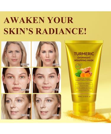 Kojic Acid Turmeric Overnight Wrapping Peel Off Mask - Nourrit la peau terne et in gale avec du collag ne hydrolys pour une peau clatante et ferme. Soins cor ens 2.53 fl. oz. (2.53 fl. oz.) - Buy Online on GoSupps.com