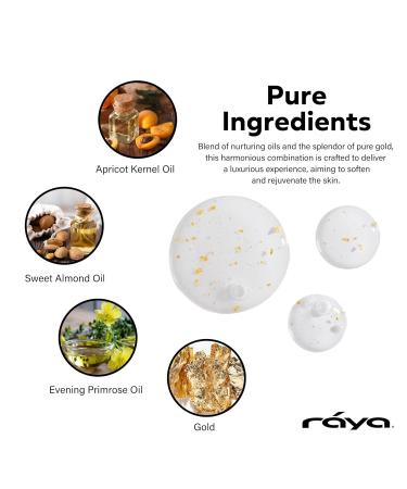 RAYA 24K Gold Anti-Aging Serum | Facial Treatment for All Skin Types | Reduces Fine Lines & Wrinkles with Pure 24K Gold - Buy Online on GoSupps.com