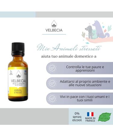 Velbecia - Dr Bach Flowers Stressed Animal 50 ml +1 FREE - ALCOHOL FREE - Soothes and calms your pet - Buy Online on GoSupps.com