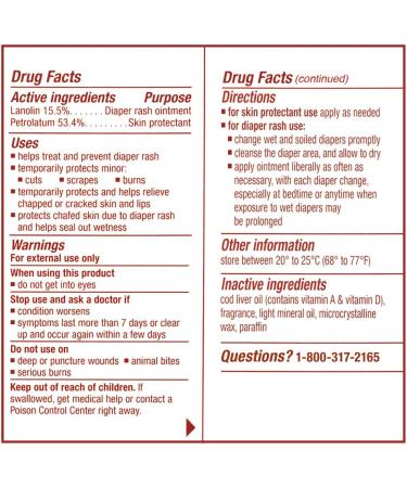 A+D Original Diaper Rash Ointment 4oz Tube (Pack of 4) - Baby Skin Protectant with Lanolin & Petrolatum for Preventing Diaper Rash - Buy Online on GoSupps.com