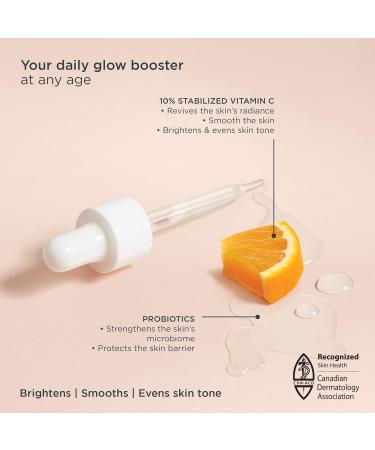 Marcelle 10% Vitamin C + Probiotic Serum for Face Brightening & Smoothing Vegan Cruelty-Free Non-Comedogenic Oil-Free Fragrance-Free Paraben-Free Hypoallergenic 30 mL 30 ml (Pack of 1) - Buy Online on GoSupps.com