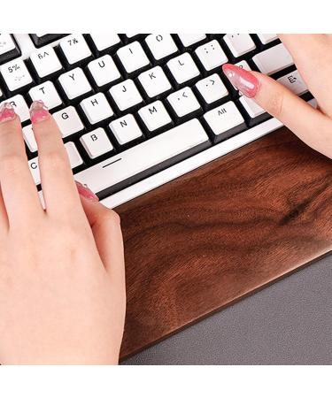 Computer Palm Rest Walnut NonSlip Soft Feel Environmentally Friendly Washing Oil 6 Inclined Walnut Palm Rest for 61 108 Keys Approx 36cm - Buy Online on GoSupps.com