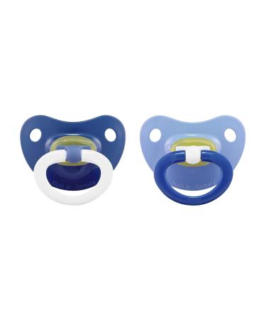 NUK Latex Orthodontic Pacifiers Boy 6-18 Months 2-Pack 6-18 Months Boy