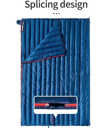 Naturehike 1.26lbs Ultralight 800 Fill Power Goose Down Sleeping Bag - Compact & Lightweight Envelope Sleeping Bag for Hiking/Camping - Dark Blue - Buy Online on GoSupps.com