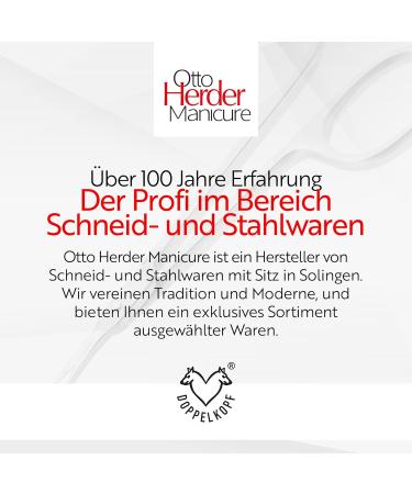 Otto Herder Skin Scissors - Extra Sharp 8.5 cm Nail Skin Shears with Fine Tip & Large Cutting Edge - Precision Nail Care Tools for Protruding Skin - Buy Online on GoSupps.com