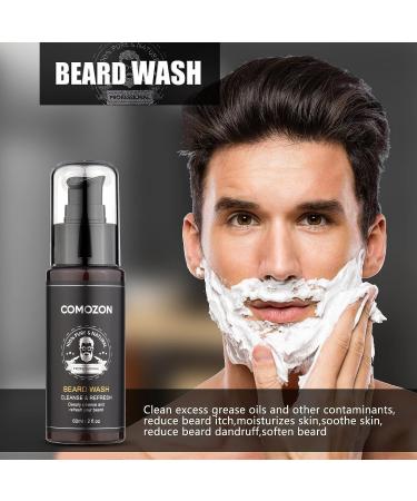 6-in-1 Beard Growth Kit with Oil, Balm, Wash, Brush, Comb & Scissors - Beard Care Gift for Men - Buy Online on GoSupps.com