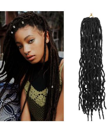 Aomig earthworm fake hair 21 PCs 18 inch Goddess gypsy braids extension wig hair expansion passion twists shark synthetic fiber hair parts for cosplay masquerade theme party black
