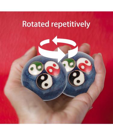 Lurrose Hand Surface Massage Balls - Chinese Baoding Balls for Stress Relief & Finger Exercise - Metal Handball Fitness - Buy Online on GoSupps.com