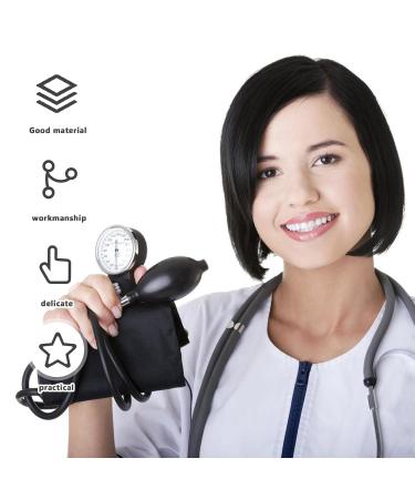 Vega Manual Blood Pressure Monitor with Stethoscope for Nurses & Seniors - Accurate Aneroid Cuff (Black) - Buy Online on GoSupps.com