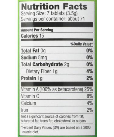 Pines Organic Alfalfa Tablets - 500 Count - All-Natural Superfood Supplement - Buy Online on GoSupps.com
