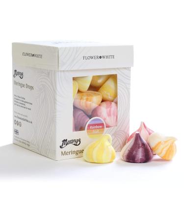 Flower and White Meringue Drops - Rainbow Fruit 100 grams