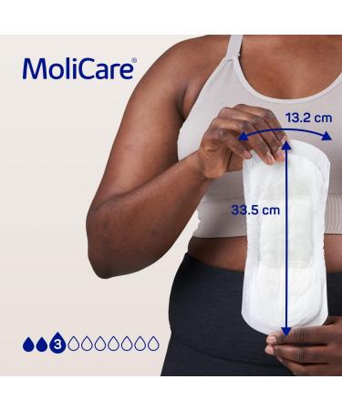 MoliCare Premium Lady Pads - Incontinence Pads for Women with Bladder Weakness | Aloe Vera 3 Drops | 168 Pieces - International Shipping - Buy Online on GoSupps.com