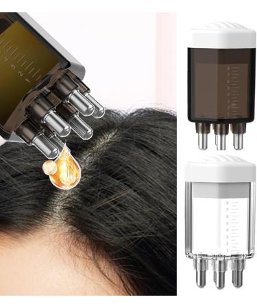 Scalp Applicator Kamm - Hair Oil Applicator for Treatment & Massage | Transparent White Bottle for Efficient Scalp Care - Buy Online on GoSupps.com