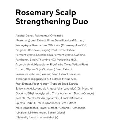 AROMATICA Rosemary Scalp Strengthening Duo Set - Nourish & Relieve Itchy Scalp with Food-Grade Rosemary Oil - Sulfate Silicone & Paraben Free - International Shipping Available - Buy Online on GoSupps.com