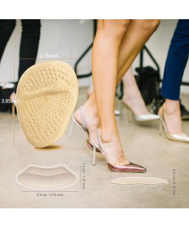 Heel Pads 10-Pack | Brozigo Shoe Inserts for Women | Metatarsal & Toe Protectors for Comfortable Fit - Buy Online on GoSupps.com