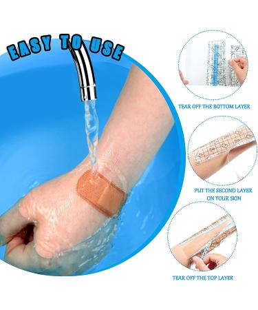 Waterproof Transparent Stretch Bandage Cover 6x10 Inches - Pack of 36 - Buy Online on GoSupps.com
