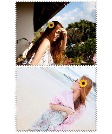 Vasana 6-Piece Sunflower Hair Clips for Women & Girls | Slipproof Crocodile Hairpins | Perfect Hairstyling Accessories for Parties Beach Vacations & Weddings - Buy Online on GoSupps.com