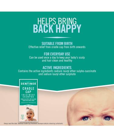 Dentinox 125ml Cradle Cap Baby Shampoo - Gentle & Effective Treatment - Buy Online on GoSupps.com