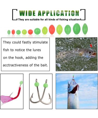 Glow Fishing Beads Assorted Kit - 1000pcs Luminous Soft Plastic Beads for Saltwater Night Fishing - Buy Online on GoSupps.com