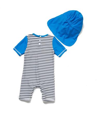 Bonverano Baby Boys Swimsuit UPF 50+ Sun Protection | Dinosaur Stripe | 18-24 Months - Buy Online on GoSupps.com